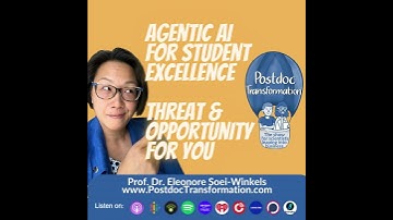 Agentic AI for student excellence is your threat and opportunity as an educator, PostdocTransform...