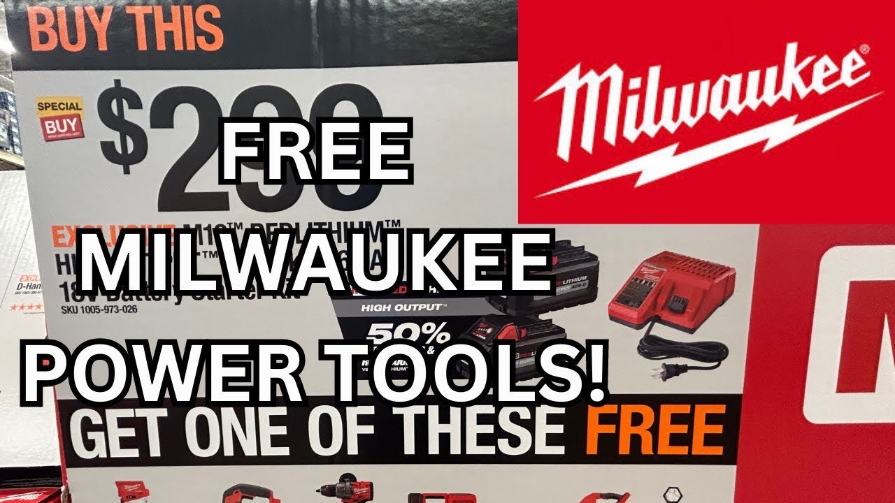 Milwaukee FREE TOOLS Deals Home Depot Awesome Tools Finds Low Prices ...