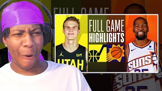 Lvgit Reacts To JAZZ at SUNS | FULL GAME HIGHLIGHTS | February 8, 2024