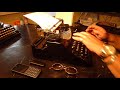 Vintage typewriter hermes media 1942