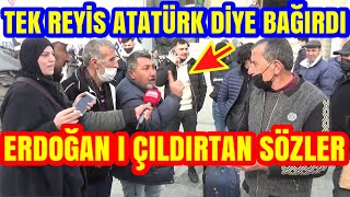 Erdoğani Çildirtan Sözler. Tek Reyi̇s Atatürk Dedi̇ Meydan Karişti.