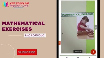 PMC Montessori Portfolio for 20-days-workshop (First Position) -  Part 5: Mathematical Exercises