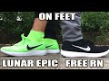 How Do I Wear These lol. Nike Lunar Epic Flyknit / Free RN Flyknit On Feet