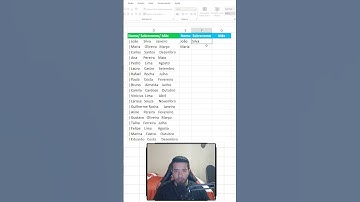 como usar Preenchimento Relâmpago no Excel  | #shorts #excel #exceldicas