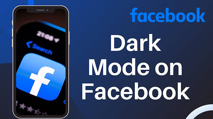 Cài đặt facebook nền đen cho iphone