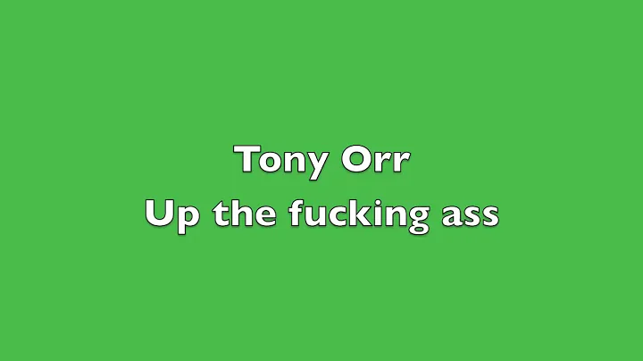 UTFA - Tony Orr