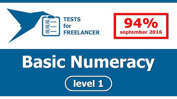 Freelancer - Basic Numeracy - level 1 - test (94%)