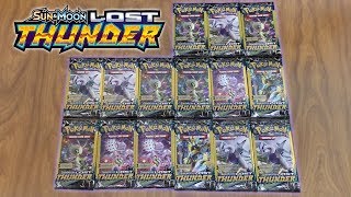 15 Lost Thunder Mini Pack Opening