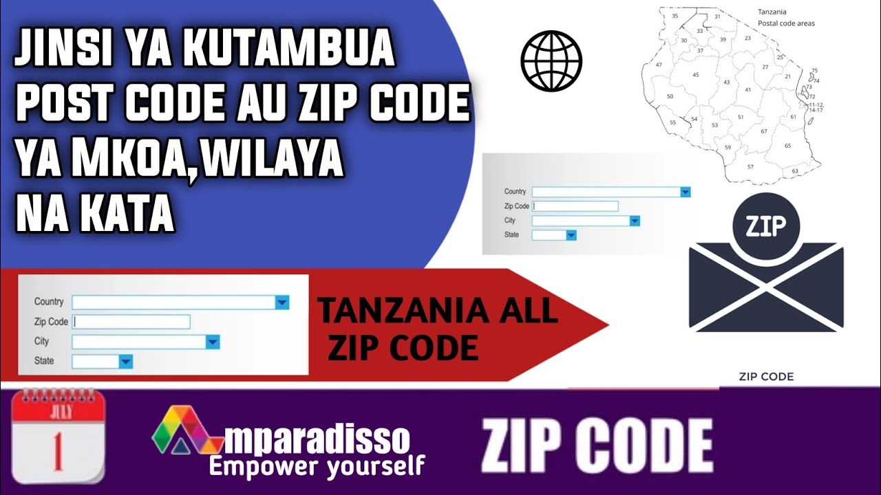 Njia rahisi ya kujua Post Code ya Mkoa,wilaya na kata uliyopo|Jinsi ya ...