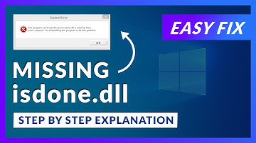 isdone.dll Missing Error | How to Fix | 2 Fixes | 2021
