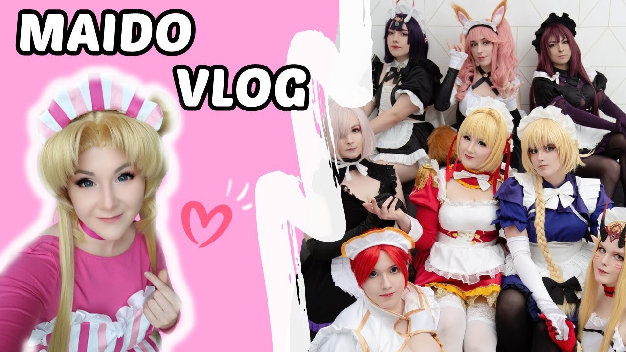 Tańczymy i jemy ciastka w strojach pokojówek 👀 🍰 COSPLAY VLOG 📸