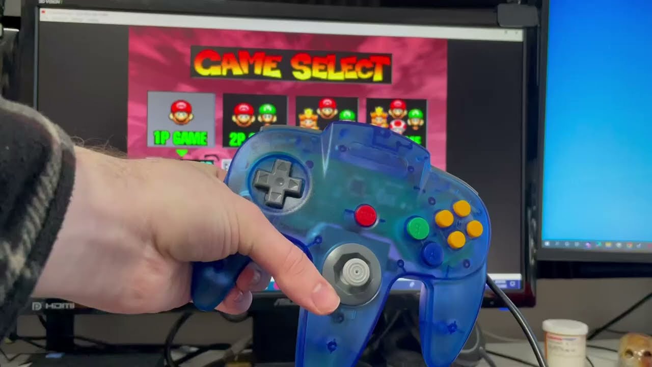 FISUPER USB N64 Controller, 2 Pack Wired USB Game Controller Gamepad Review, Real size retro control