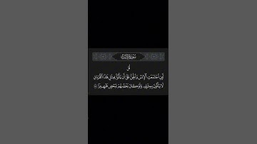 سورة الإسراء آية ٨٨ #قرآن #quran