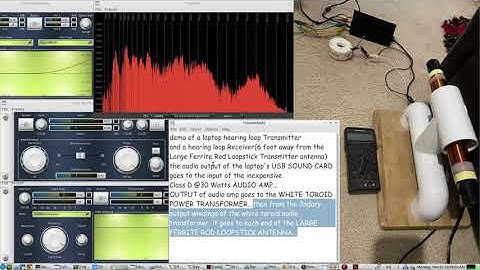 Build your own Induction Loop Desktop Audio Transmitter using a large Ferrite Rod Loopstick Antenna