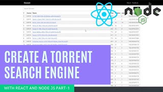 How To Create a Torrent Search engine with React and Nodejs - frontend (Part-1/2) screenshot 4