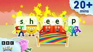 ee more long vowels learn read spell kids compilation alphablocks