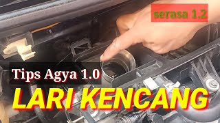 Toyota Agya 1.0 pakai corong lari kencang