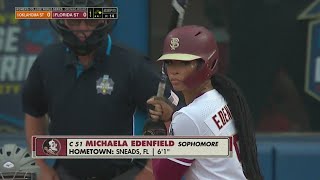 Panhandle prodigy: Edenfield homers in WCWS debut