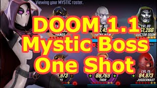 Doom Raids 1.1 Mystic Boss Ft. Deathpool | Mystic Boss Node - One Shot - Marvel Strike Force - FTP