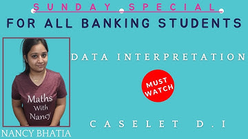 Data Interpretation & Caselet DI (DAY -32) | IBPS PO MAINS 2020 | Nancy Bhatia