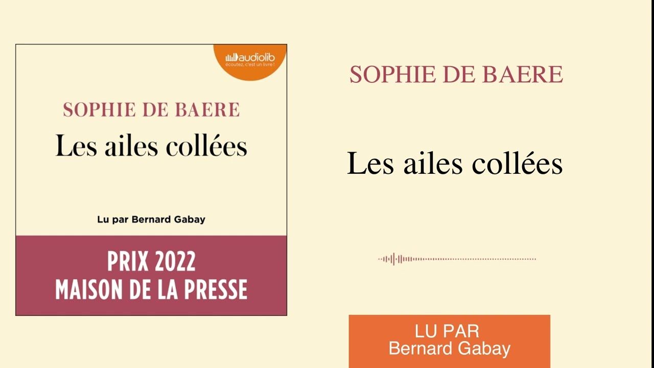 Les Ailes collées de Sophie de Baere lu par Bernard Gabay l Livre audio 