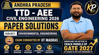 GATE 2027 Trend Started? 😱 TTD AEE Paper Analysis #iitmadras #gate2027 #kpsir #appsc #engineering