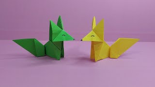How to make Origami Fox Easy | Cara membuat Origami Rubah