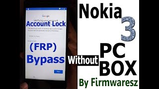 Nokia 3 (TA-1032)(Android 9) Pattren lock & FRP Removed Without PC...