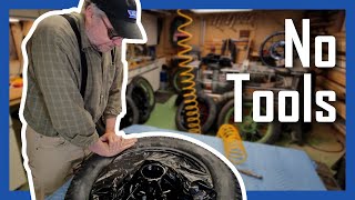 Tire Install Garbage Bag Trick: Model A, Model T