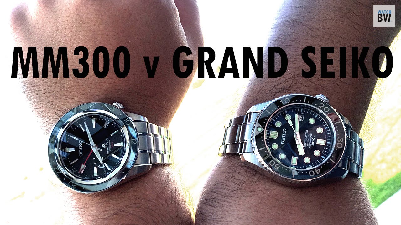 Comparing the Marinemaster 300 with a Grand Seiko - YouTube