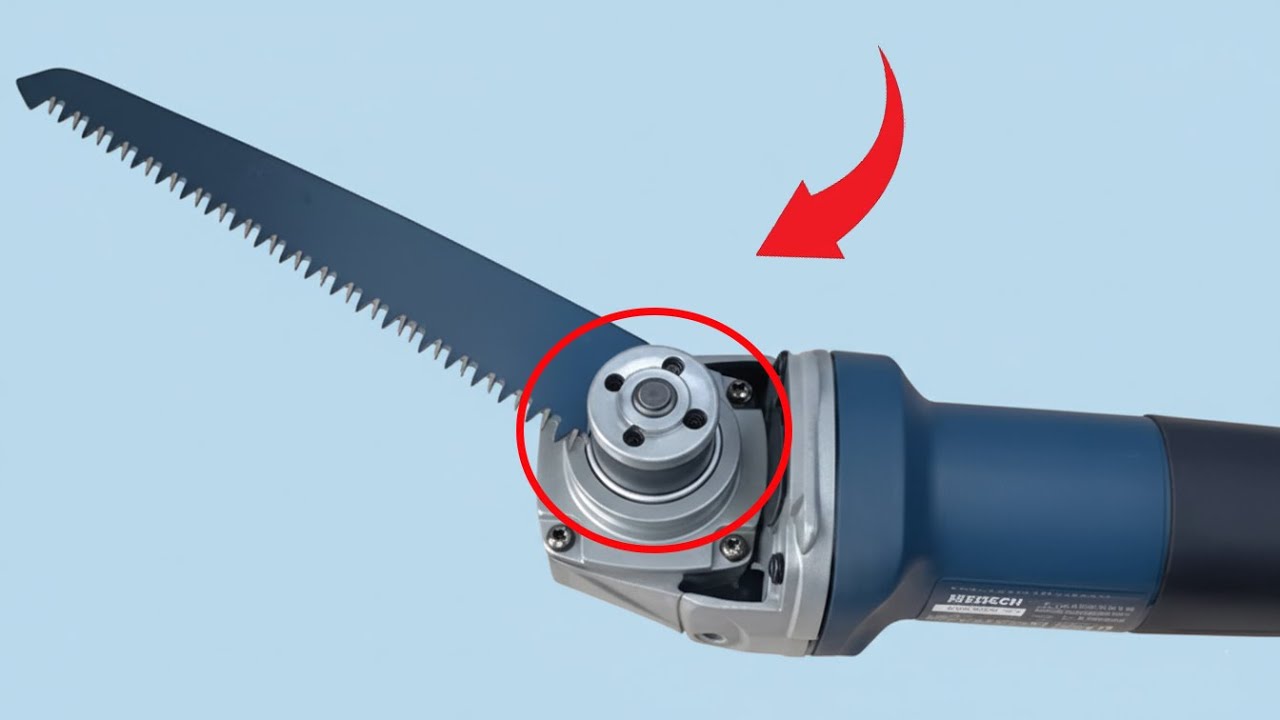 Не выбрасывайте старую пилу! Отличная идея! Превратите угловую шлифовальную машину в промышленную п