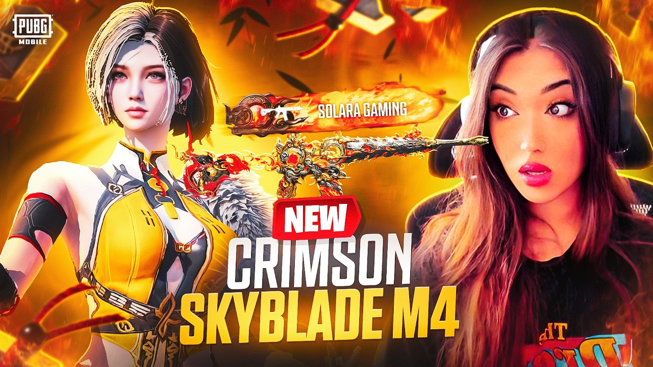 NEW CRIMSON SKYBLADE M416 + WINDSOUL WARDEN ULTIMATE SET || PUBG MOBILE