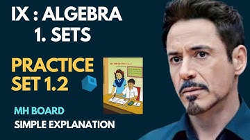 Class 9 Algebra practice set 1.2 Chapter 1 Sets | Maharashtra Board
