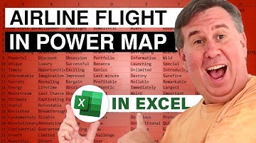 Excel - Visualize Airline Flight with 3D Map in Excel: Episode 1674