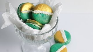Gold And Teal Decorated Macarons screenshot 4