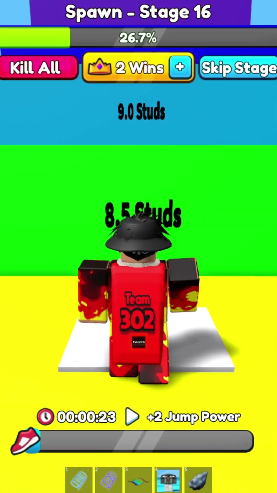 Noob's High Jump Per Difficulty Chart Obby ?? #shorts #roblox