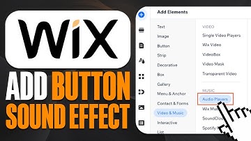 How To Add Button Sound Effect in WIX (2025)