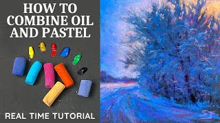 How to Combine Oil Paint and Soft Pastels for Exciting Results - REAL TIME Lesson screenshot 4