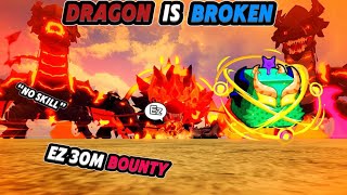 Dragon did NOT need a buff… | Blox fruits PvP Bounty Hunting