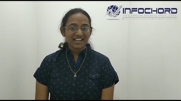 Our Intern sharing her one month Training cum internship experience at Infochord Hyderabad