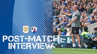 Interview Paul Cook Post-Crewe Alexandra
