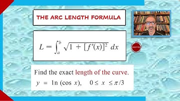 Arc Length Example. Y= ln (cos x) from 0 to pi/3