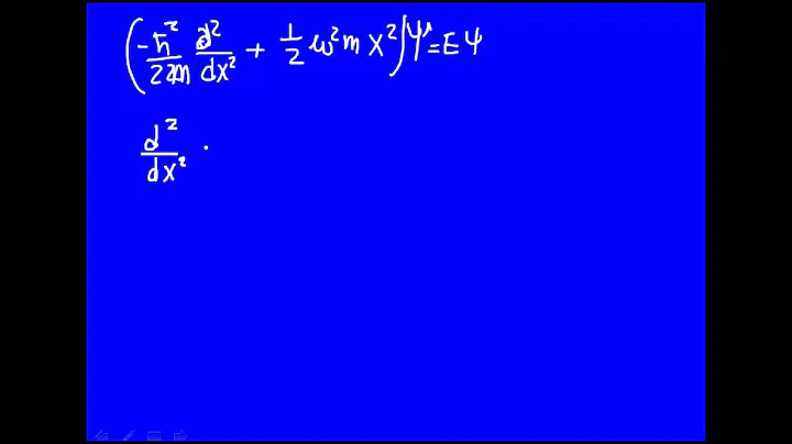 Harmonic oscillator- quantum