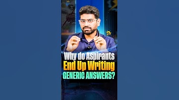 Why Aspirants Write Generic Answers? | Vivek Waghmare Explains