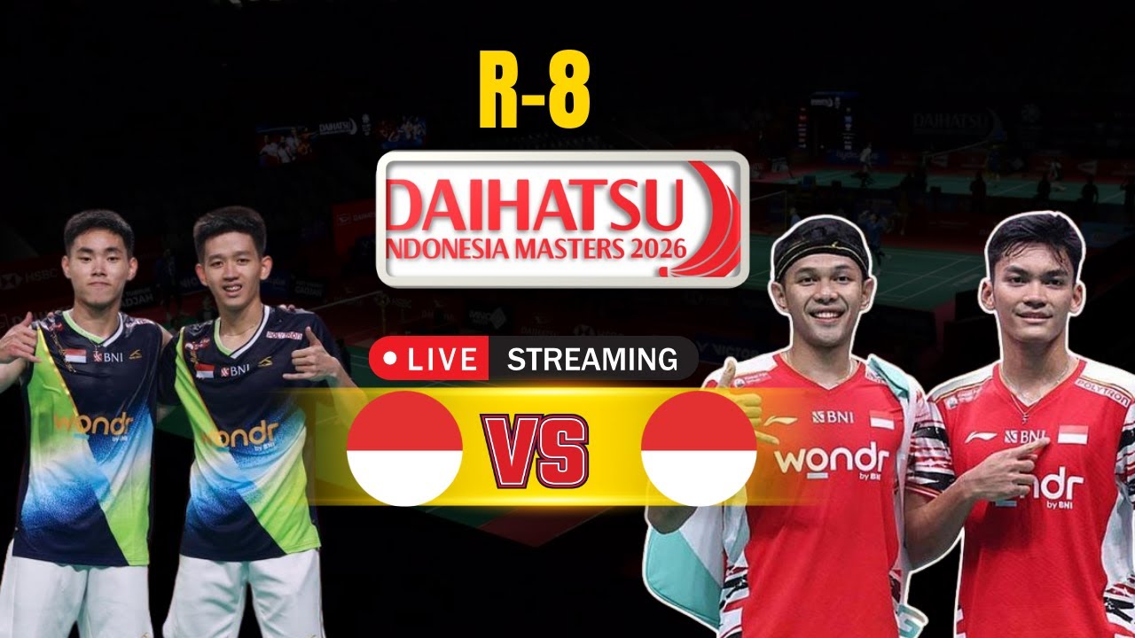 🔴  INDRA/OAQUIN vs FAJAR/FIKRI DAIHATSU INDONESIA MASTER 2026 DAY-4 R.8