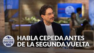 Iván Cepeda, candidato presidencial, habla en Noticias Caracol a pocos días de la segunda vuelta