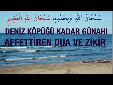 DENİZ KÖPÜĞÜ KADAR GÜNAHI AFFETTİREN ZİKİR  - SÖYLEMESİ ÇOK KOLAY, AMA SEVAP ÇOK DUA