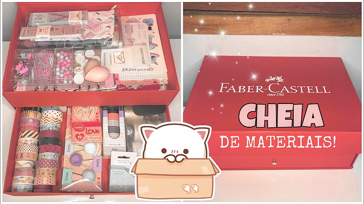 ENCHI a caixa da Faber-Castell com meus materiais!!!🤩