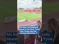 Gateshead FC fans clap for John  who died aged 20, on the 20th minute of the game against Southend