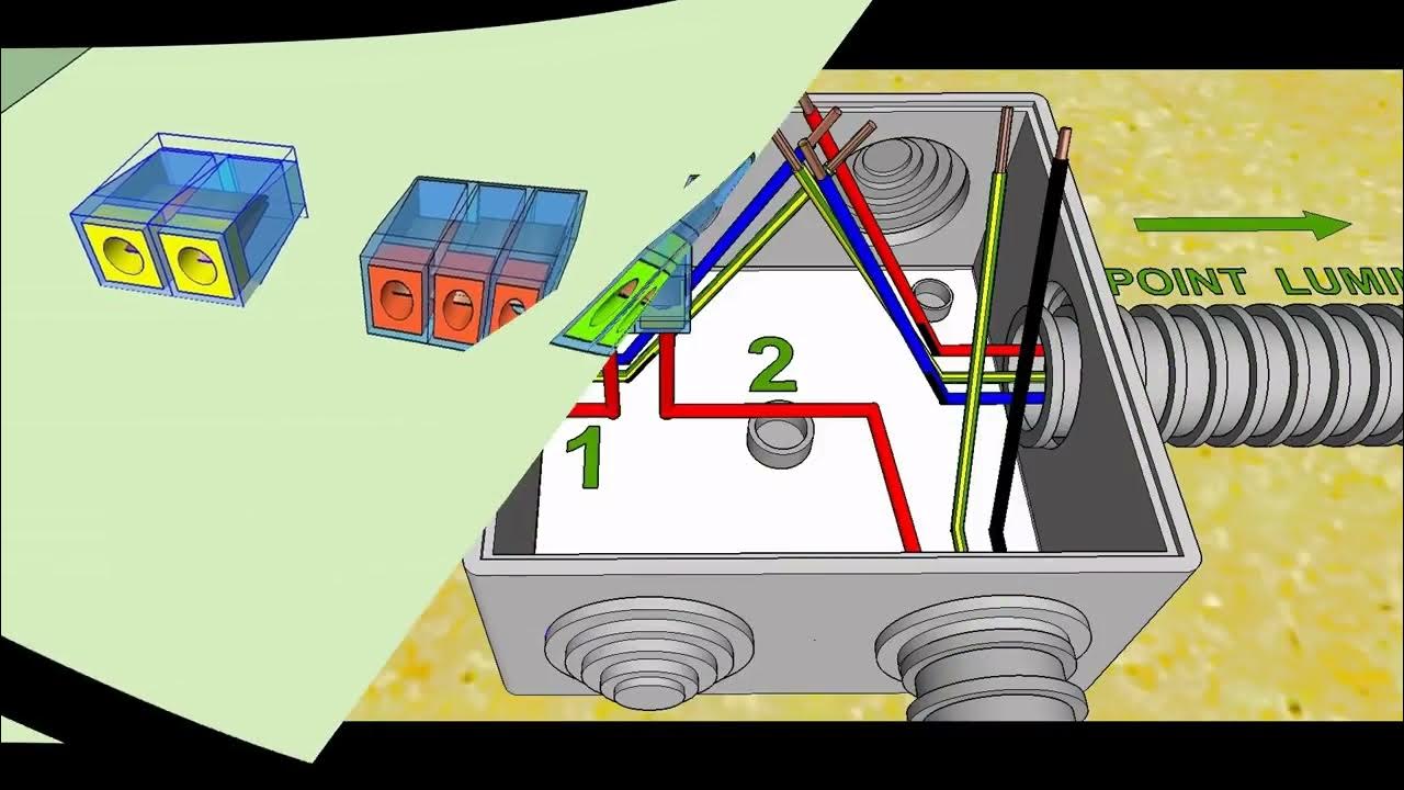 Cablage Simple Allumage Boite De Derivation Comment brancher un simple allumage via une boite dérivation - YouTube